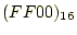 $ (FF00)_{16}$