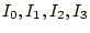 $ I_0,I_1, I_2, I_3$