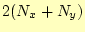 $ 2(N_x+N_y)$