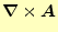 $ \boldsymbol{\nabla}\times\boldsymbol{A}$