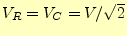 $ \theta_R=\theta_C=\pi/4$