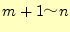 $ m+1��n$