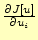 $ \frac{\partial J[u]}{\partial u_i}$